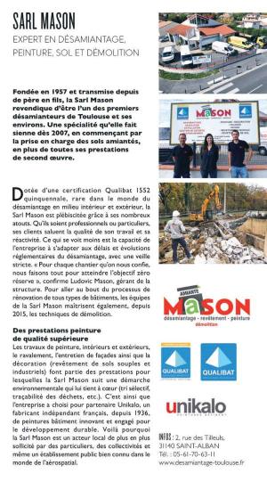 Article sur la Sarl Mason paru dans le magazine Capital de Novembre 2022.